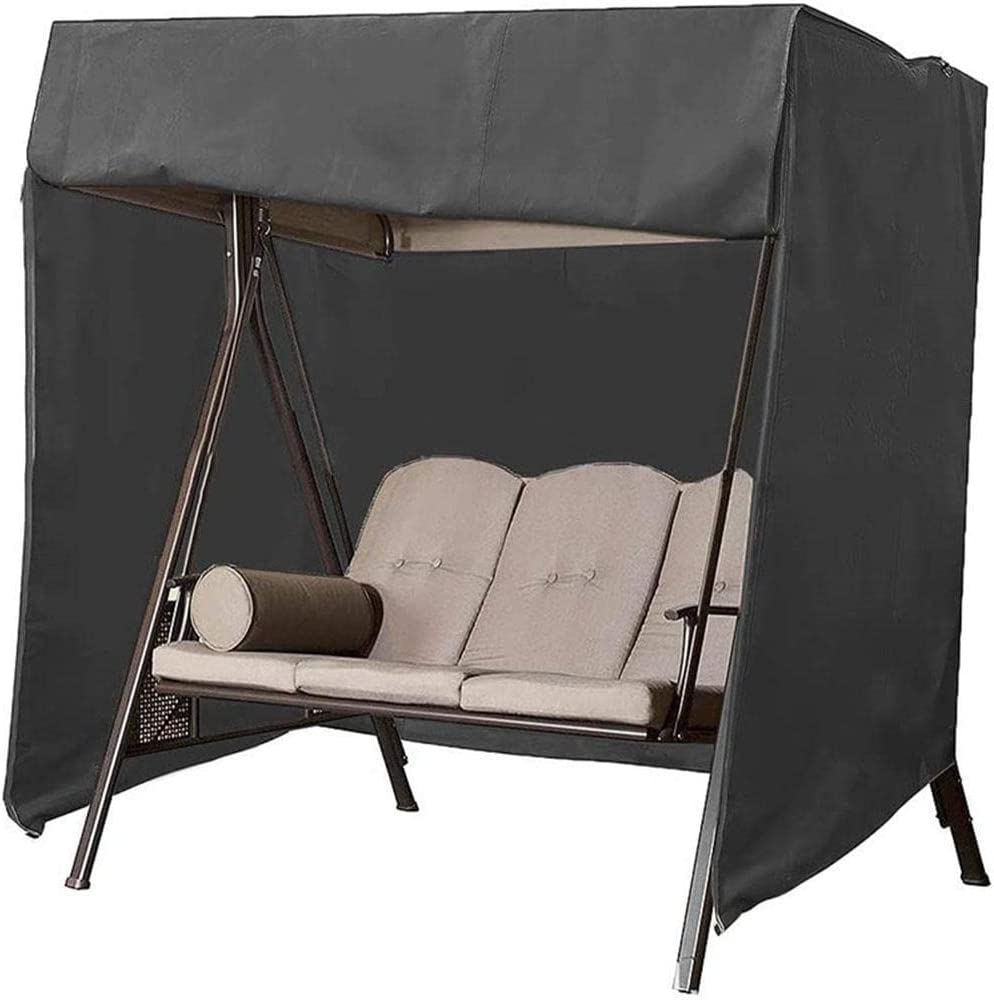 ZenVora 3 Seat Patio Swing Cover - Waterproof 210D Oxford Fabric Outdoor Canopy Replacement