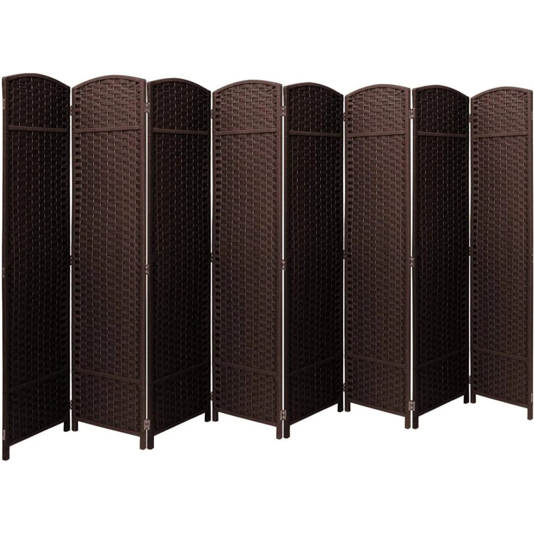 ZenVora Tall Folding Room Divider Screen, Portable Privacy Partition Wall Panel for Bedroom, Living Room and Office