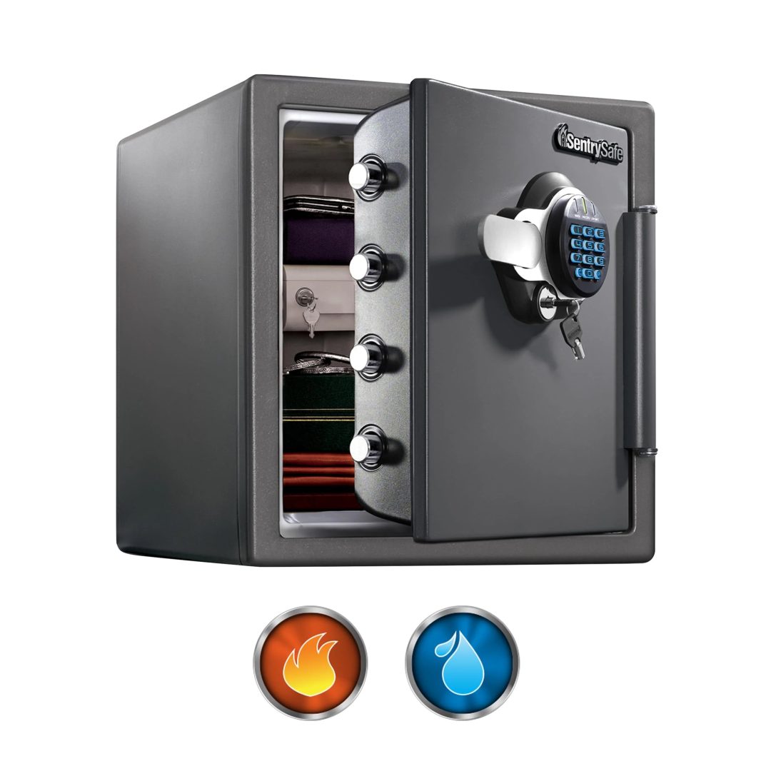 ZenVora Digital Safe Box, Waterproof and Fireproof Alloy Steel Security Safe for Home and Office
