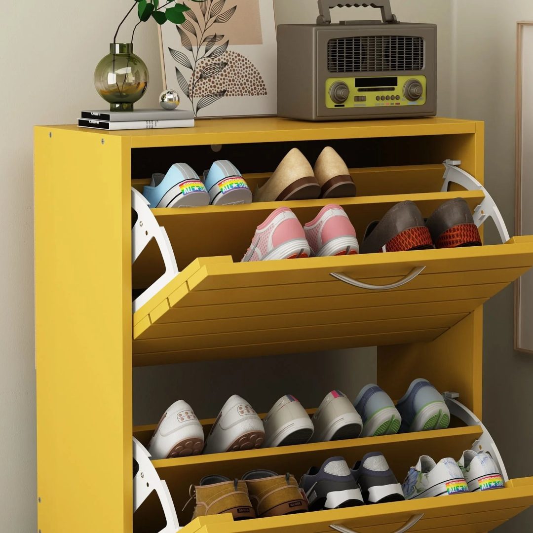 ZenVora Modern Shoe Storage Cabinet for Entryway and Hallway, Space-Saving Shoe Organizer
