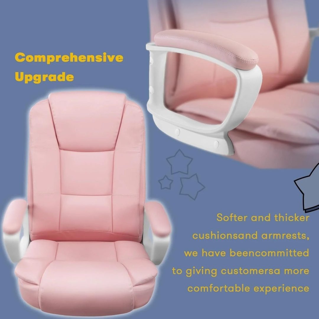 ZenVora Big and Tall Executive Office Chair, High Back Ergonomic Leather Chair, 400 lb Capacity