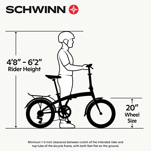ZenVora 20-Inch Folding Adult Bike for Men and Women, 7-Speed Drivetrain