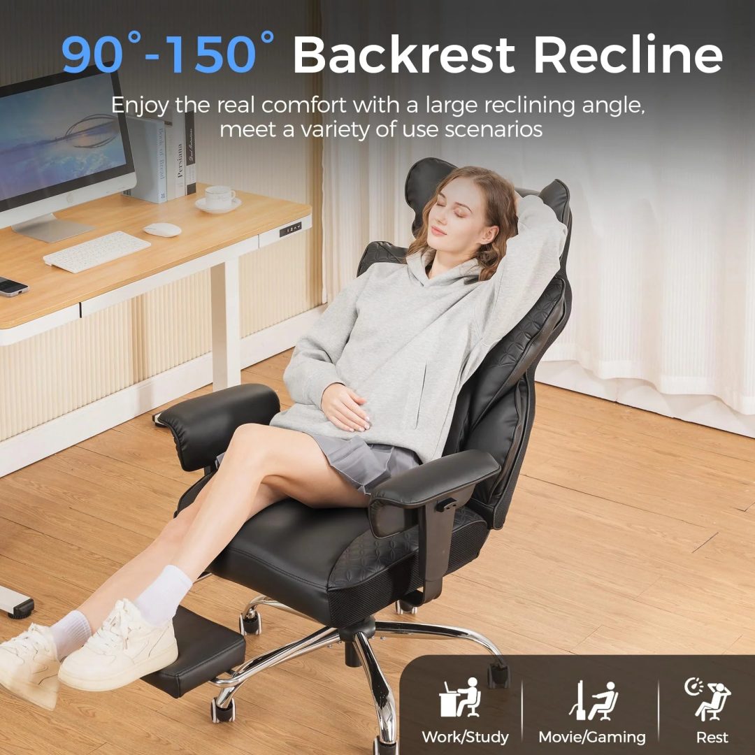 ZenVora 400 LBS Big and Tall Gaming Chair, Ergonomic High Back Computer Desk Chair for Gaming, Work and Home Office