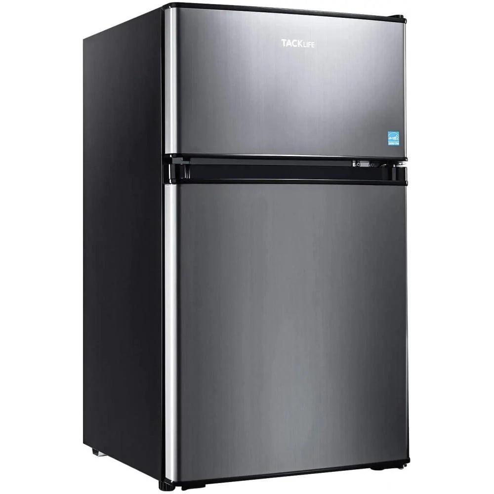ZenVora Mini Fridge with Freezer, 3.1 Cu.Ft Small Refrigerator, Compact Refrigerator with LED Light
