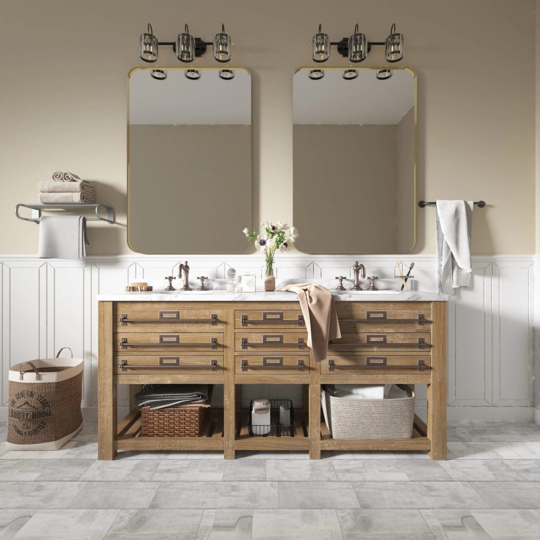 Aluminum Alloy Rounded Corner Vanity Mirror, Modern Wall Mounted Mirror for Bathroom, Bedroom and Home Decor