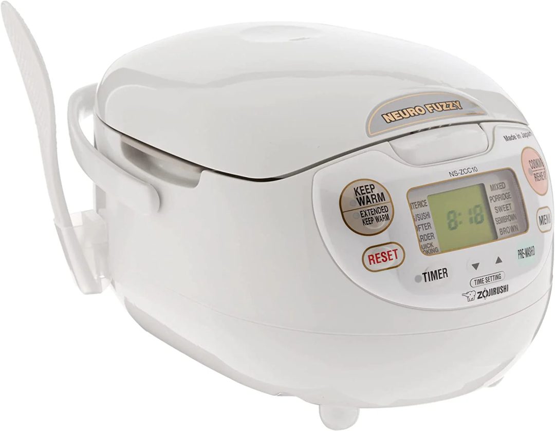 ZenVora 5.5-Cup Rice Cooker, Made in Japan, Premium White
