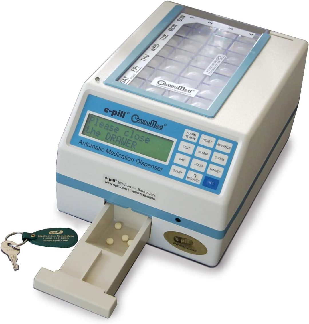 ZenVora Tamper-Resistant Automatic Pill Dispenser, AC Powered