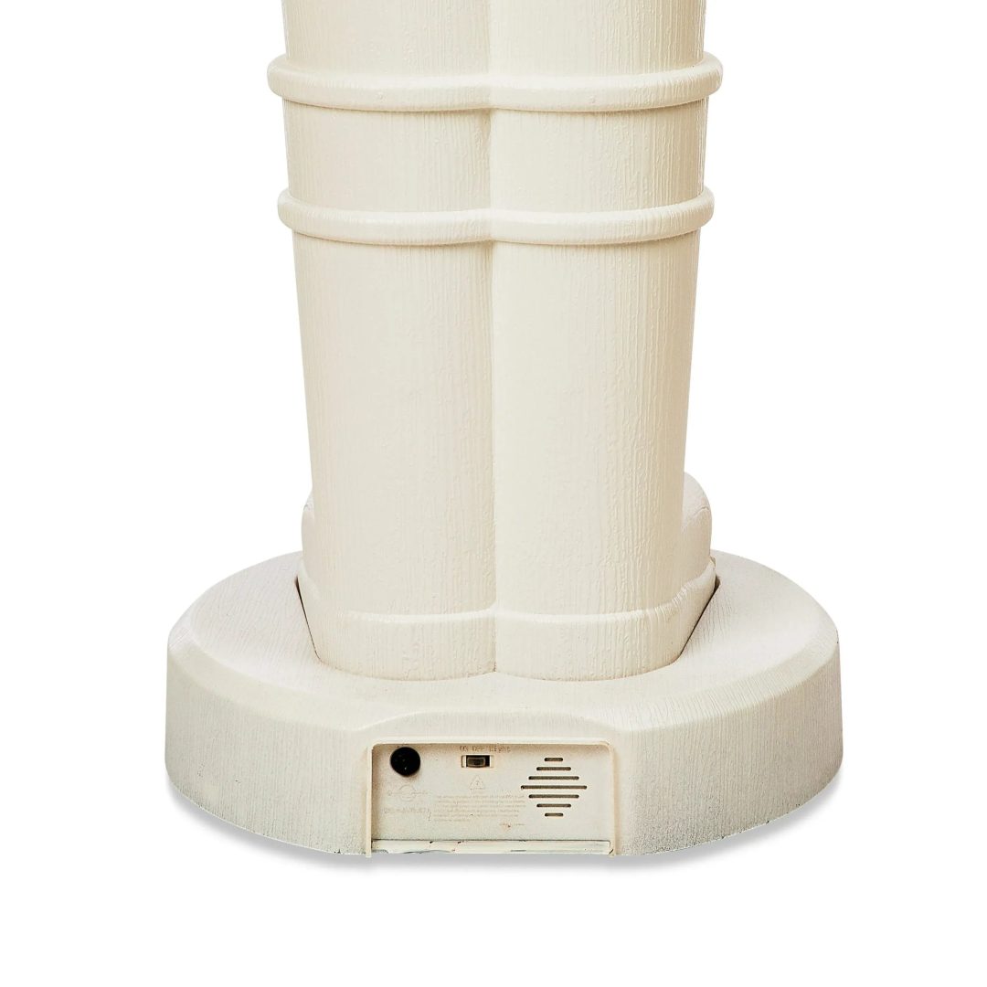 ZenVora 75-Inch Animated White Nutcracker Blow Mold