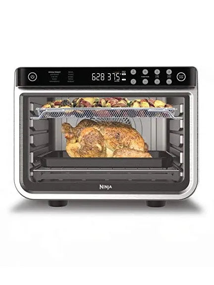 ZenVora 10-in-1 Digital Countertop Convection Toaster Oven with Air Fry, Dehydrate and Reheat, 1800W, Stainless Steel, Silver