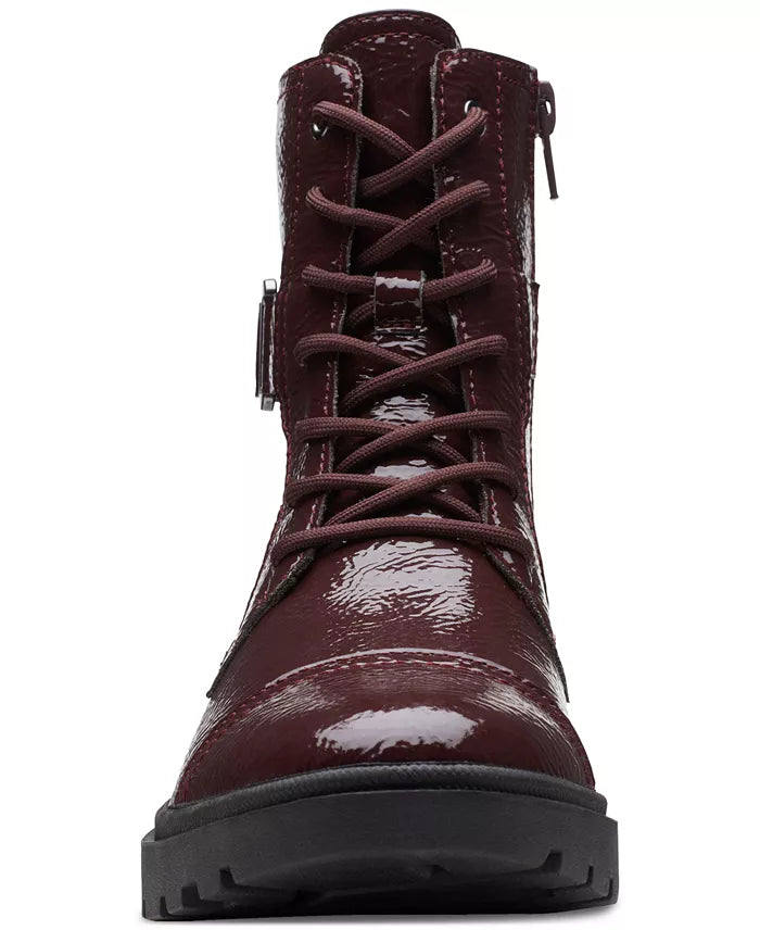 ZenVora Women's Lace-Up Buckle Ankle Boots, Stylish Casual Boots with Decorative Details for Everyday Wear