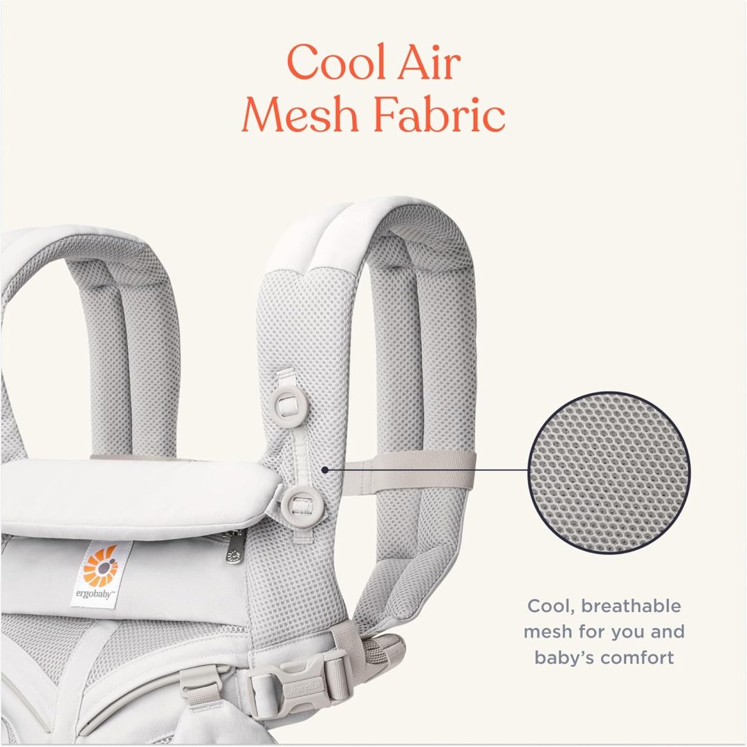 ZenVora ERGOBABY Omni Classic All-Position Baby Carrier, Pearl Grey
