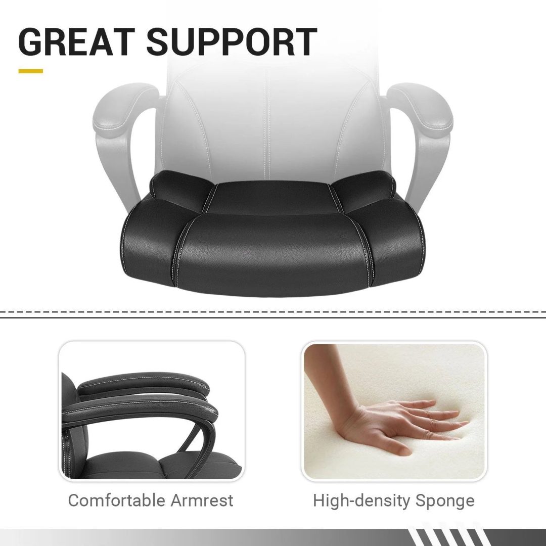 ZenVora Mid Back Office Chair, Ergonomic Swivel Computer Task Chair for Home Office, Work and Study