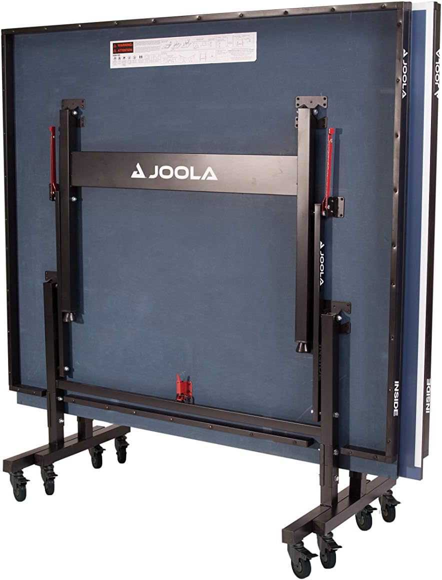 ZenVora Indoor Ping Pong Table with MDF Surface, Quick-Clamp Net Set, Foldable Design and Single-Player Playback Mode