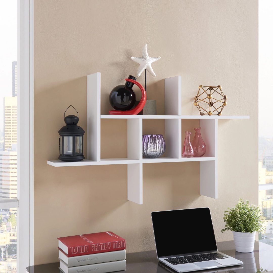 ZenVora Cantilever Floating Wall Shelf, Modern Decorative Display Shelf for Living Room, Bedroom and Home Storage
