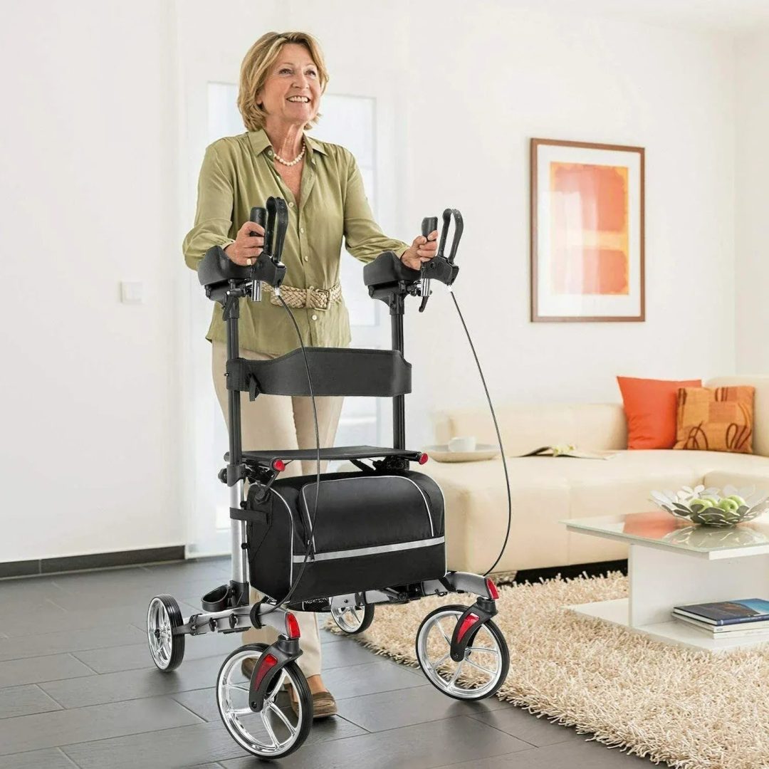 ZenVora Standing Upright Rollator Walker for Seniors