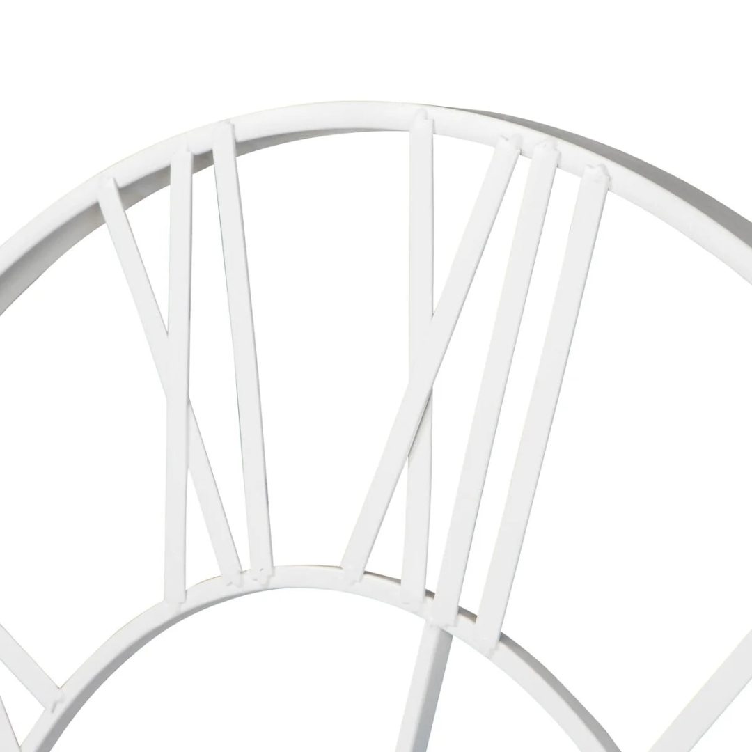 ZenVora Modern Round Metal Wall Clock, Decorative Circular Hanging Clock for Living Room, Bedroom and Office