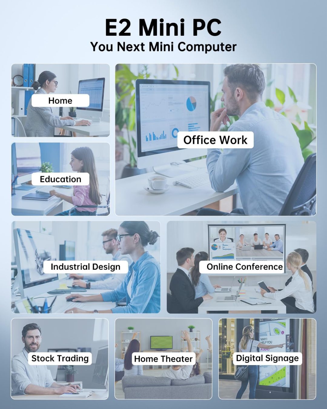 ZenVora Mini PC, 16GB RAM, 512GB M.2 SSD, Compact Mini Computer for Home, Office and Everyday Computing