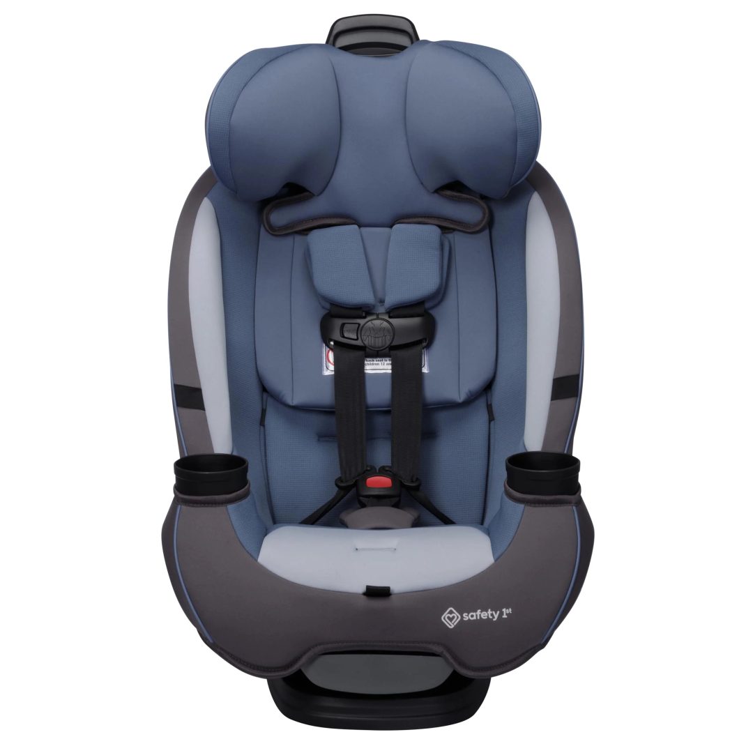 ZenVora 3-in-1 Slim Convertible Car Seat, All-in-One Infant Toddler Booster Seat, Rear & Forward Facing Child Safety Seat, Blue