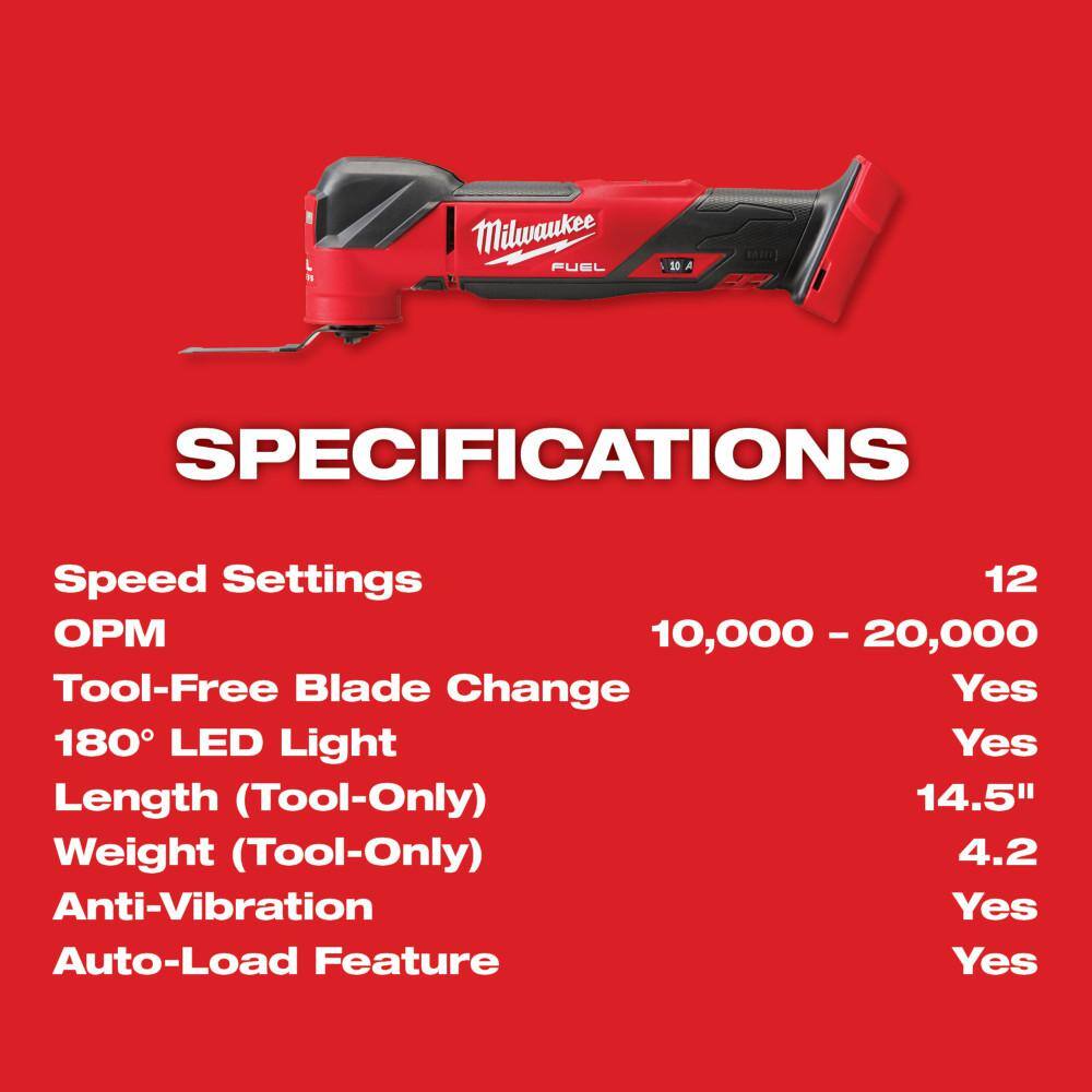 ZenVora 18V Cordless Oscillating Multi-Tool Kit with 5.0Ah Battery, Charger and Tool Bag
