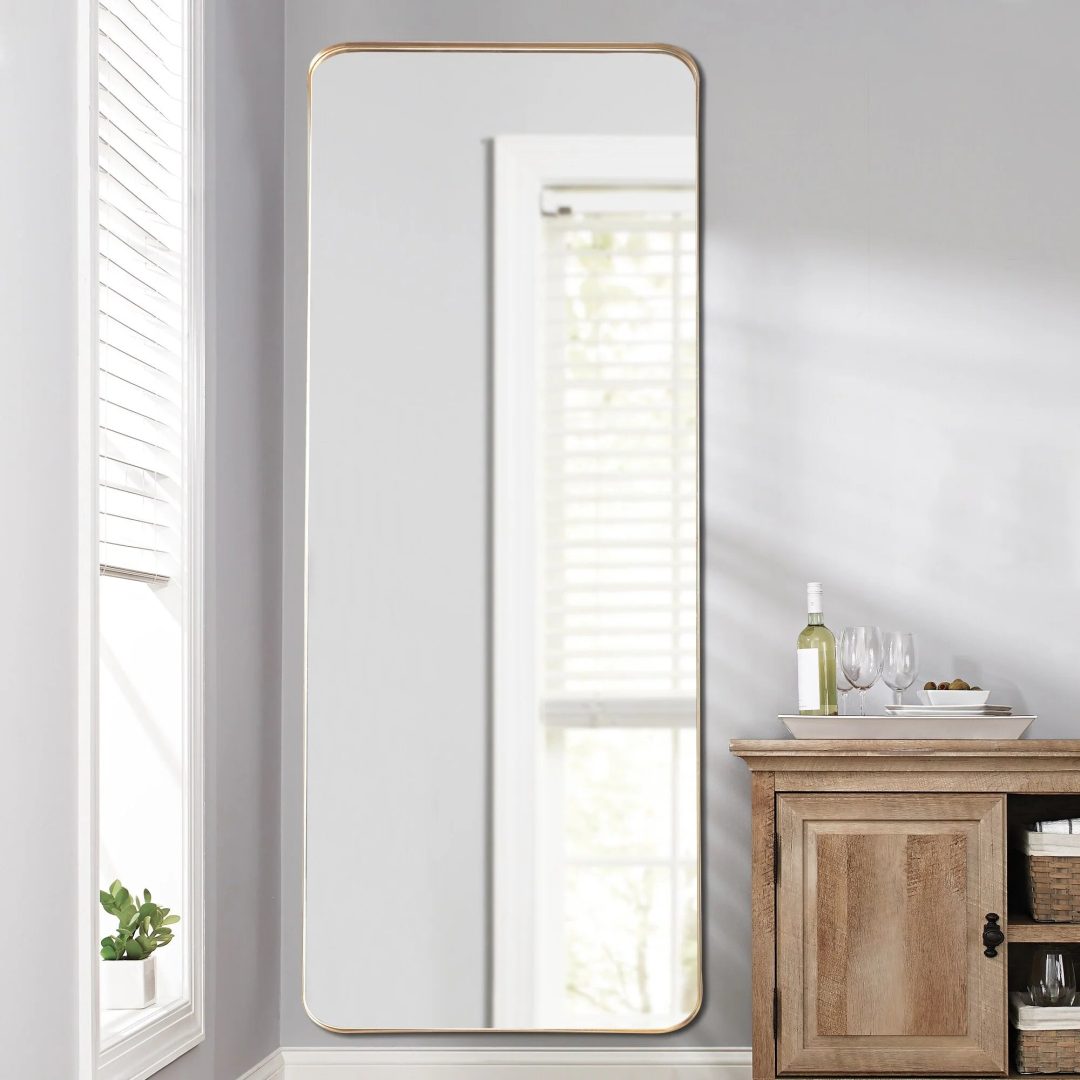 Large Full Length Wall Mounted Mirror, Full Body Dressing Mirror for Bedroom, Entryway and Home Decor