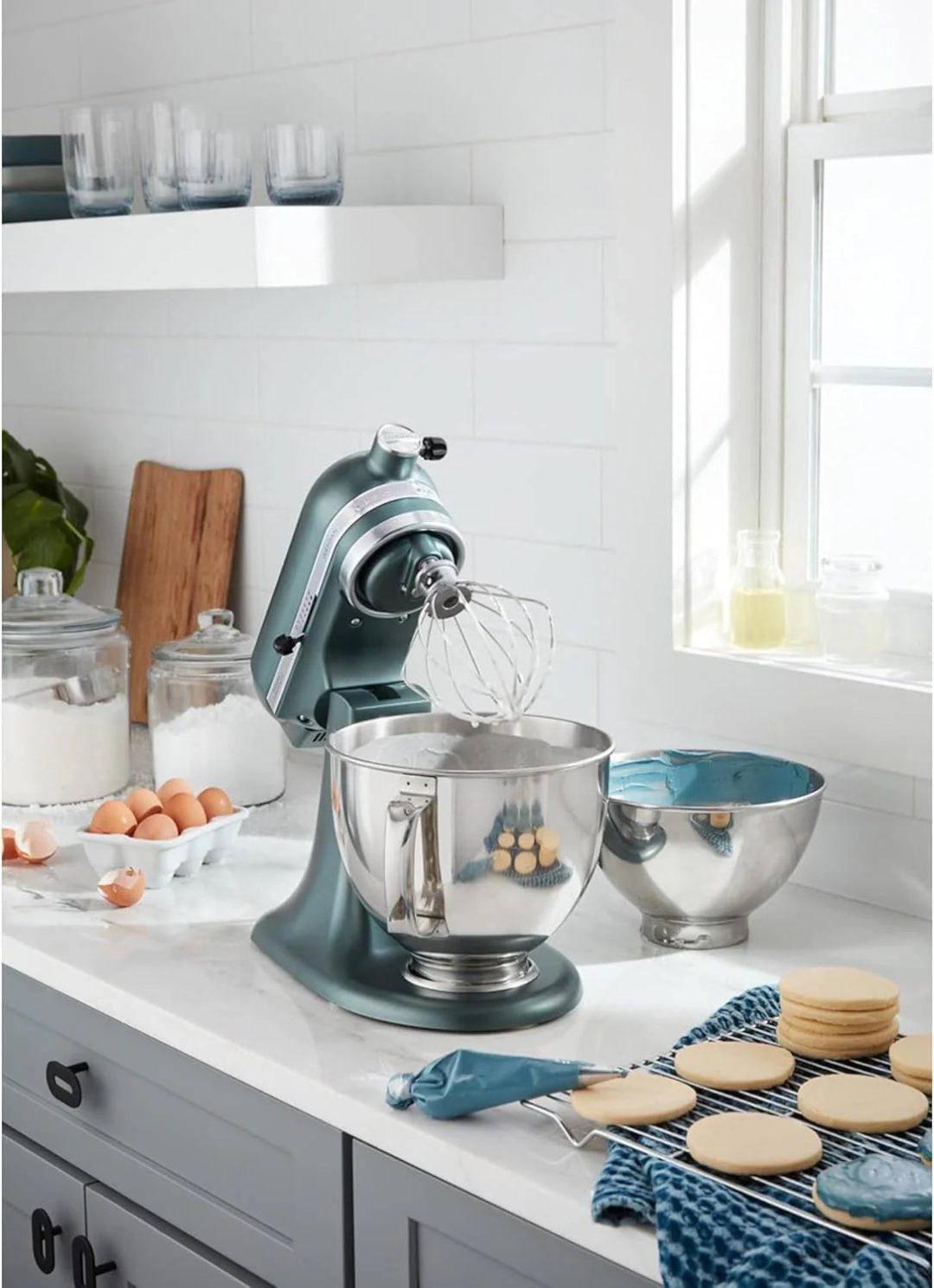 ZenVora 5-Quart Tilt-Head Stand Mixer, Electric Kitchen Mixer with Bowl, Multi-Speed Settings for Baking, Mixing and Food Preparation
