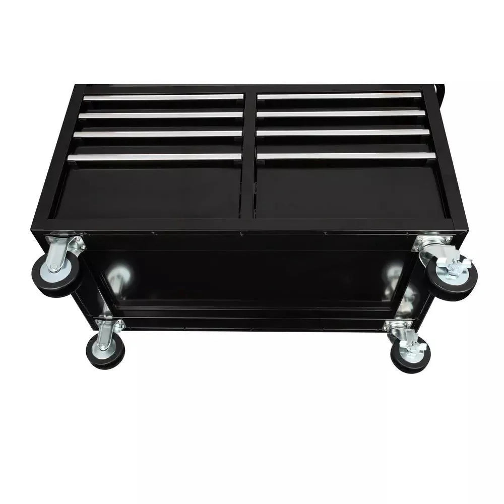 ZenVora 46-Inch W x 24-Inch D 9-Drawer Deep Tool Chest Mobile Workbench, Gloss Black