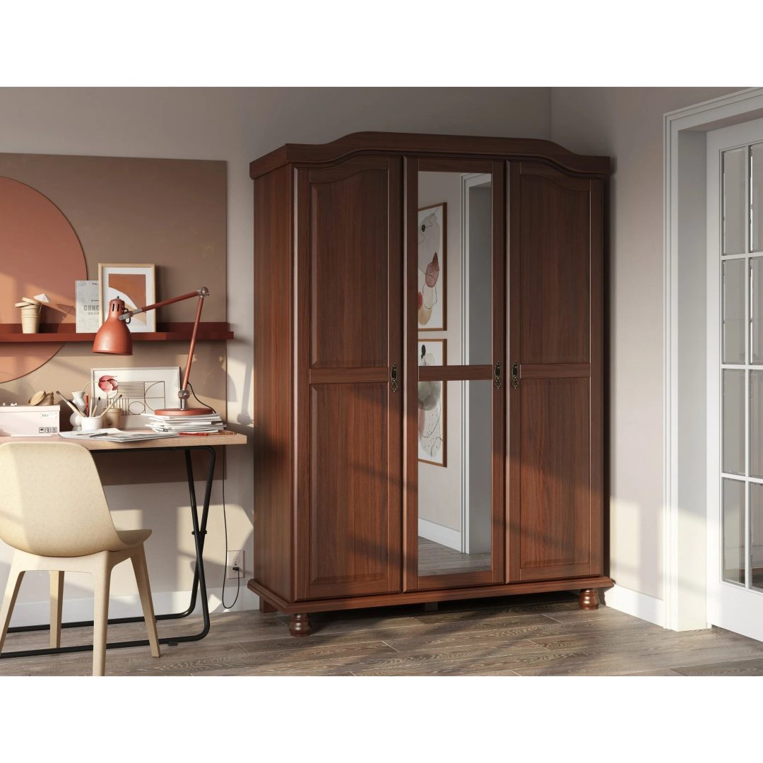 ZenVora Set of 4 Small Solid Wood Shelves for Wardrobe and Armoire Storage