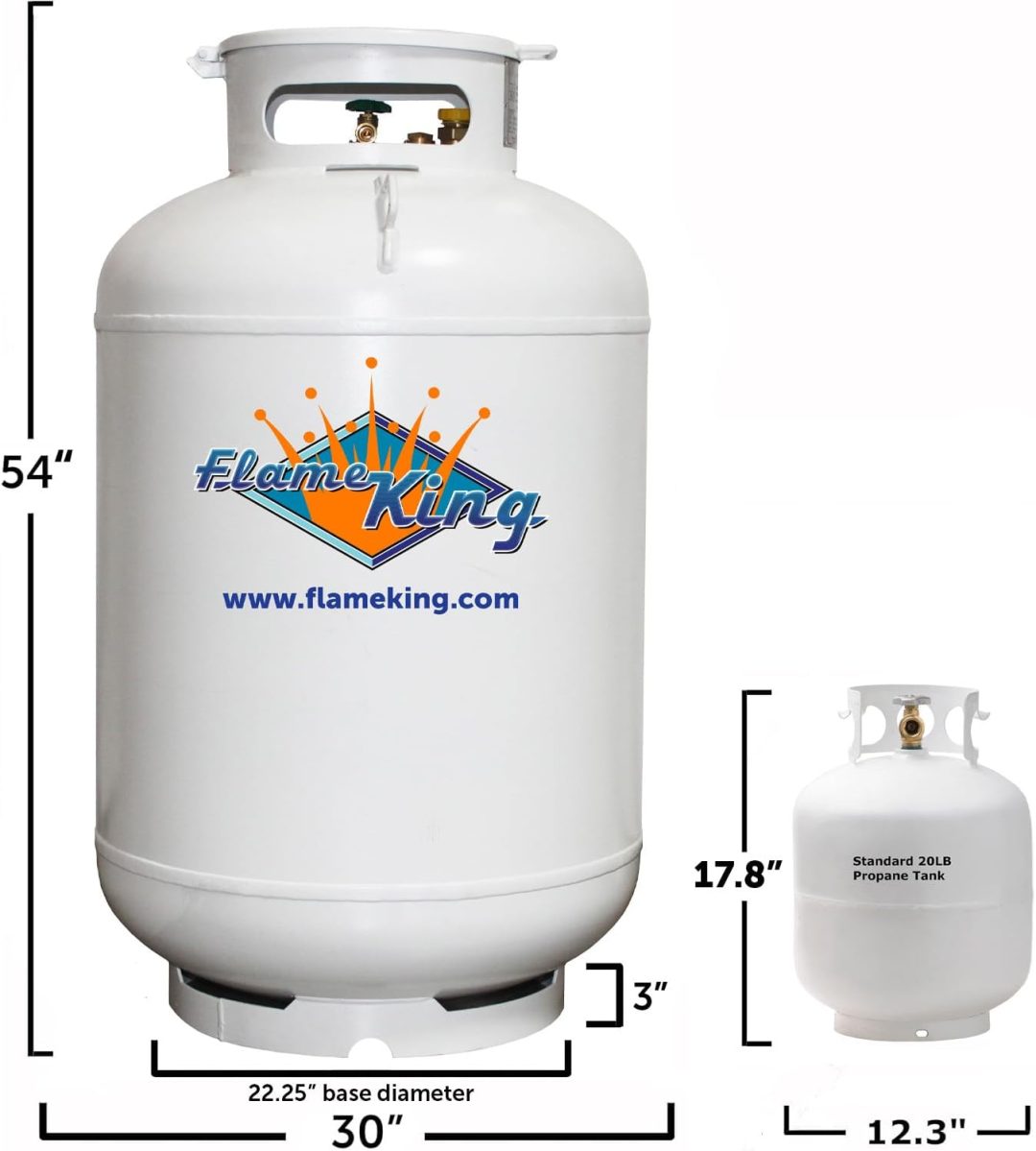 ZenVora 420-Lb. ASME Vertical Propane Tank, White