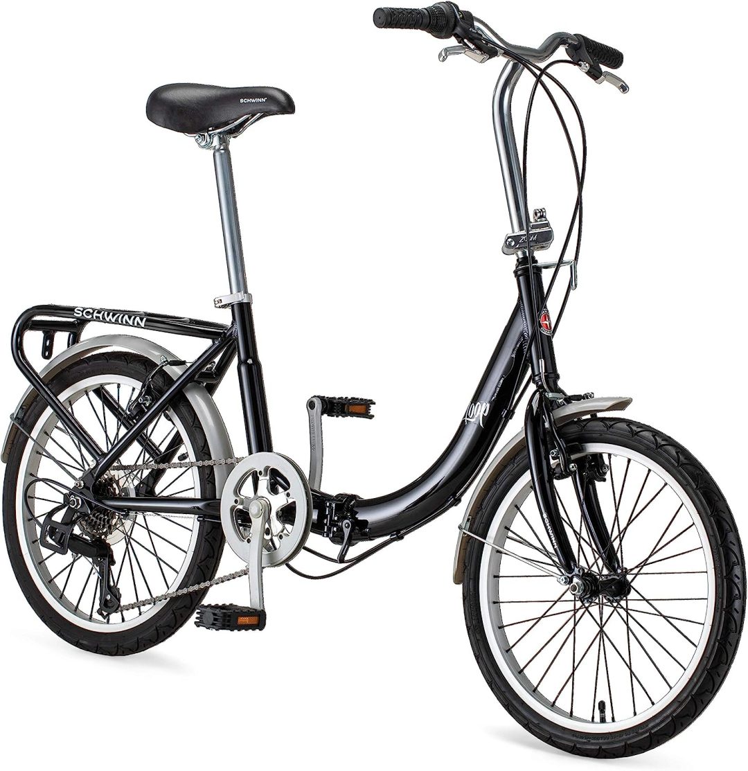 ZenVora 20-Inch Folding Adult Bike for Men and Women, 7-Speed Drivetrain
