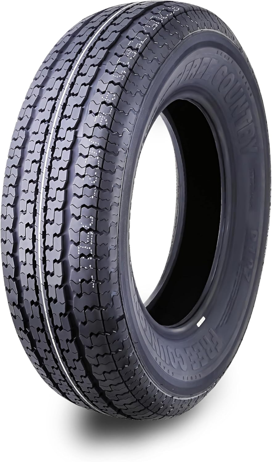 ZenVora Set of 4 ST205/75R15 10-Ply Load Range E Steel-Belted Radial Trailer Tires with Scuff Guard