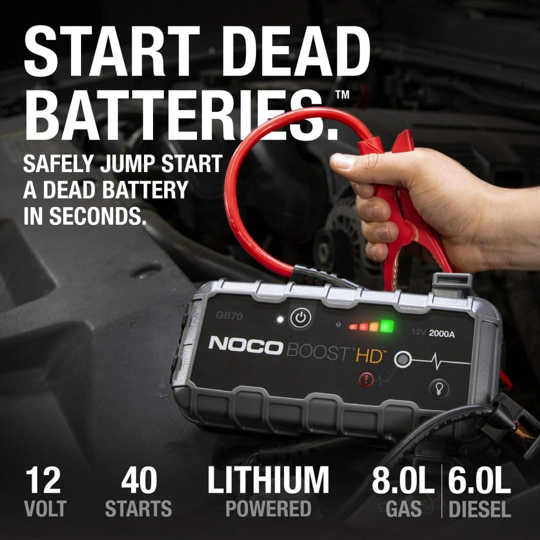ZenVora 2000A 12V Portable Lithium Jump Starter