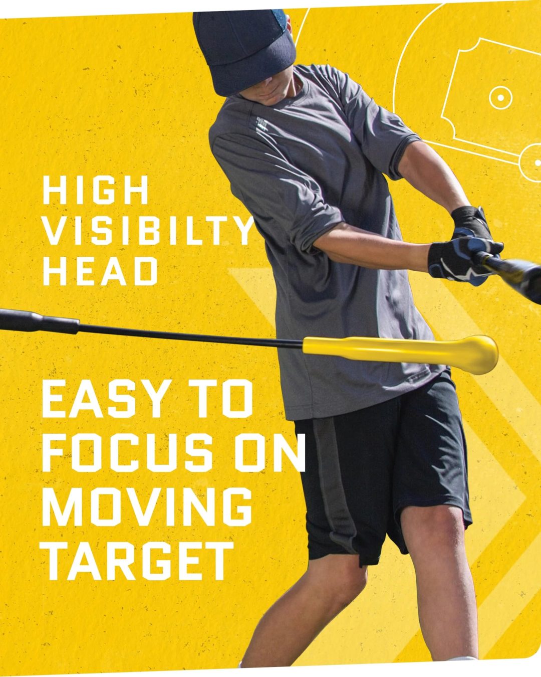 ZenVora Adjustable Height Baseball Swing Trainer, Batting Practice Training Equipment for Hitting and Swing Skills