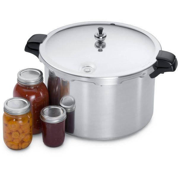 ZenVora 16 Quart Pressure Canner & Cooker - Aluminum Home Canning Pot with Pressure Regulator and Rack