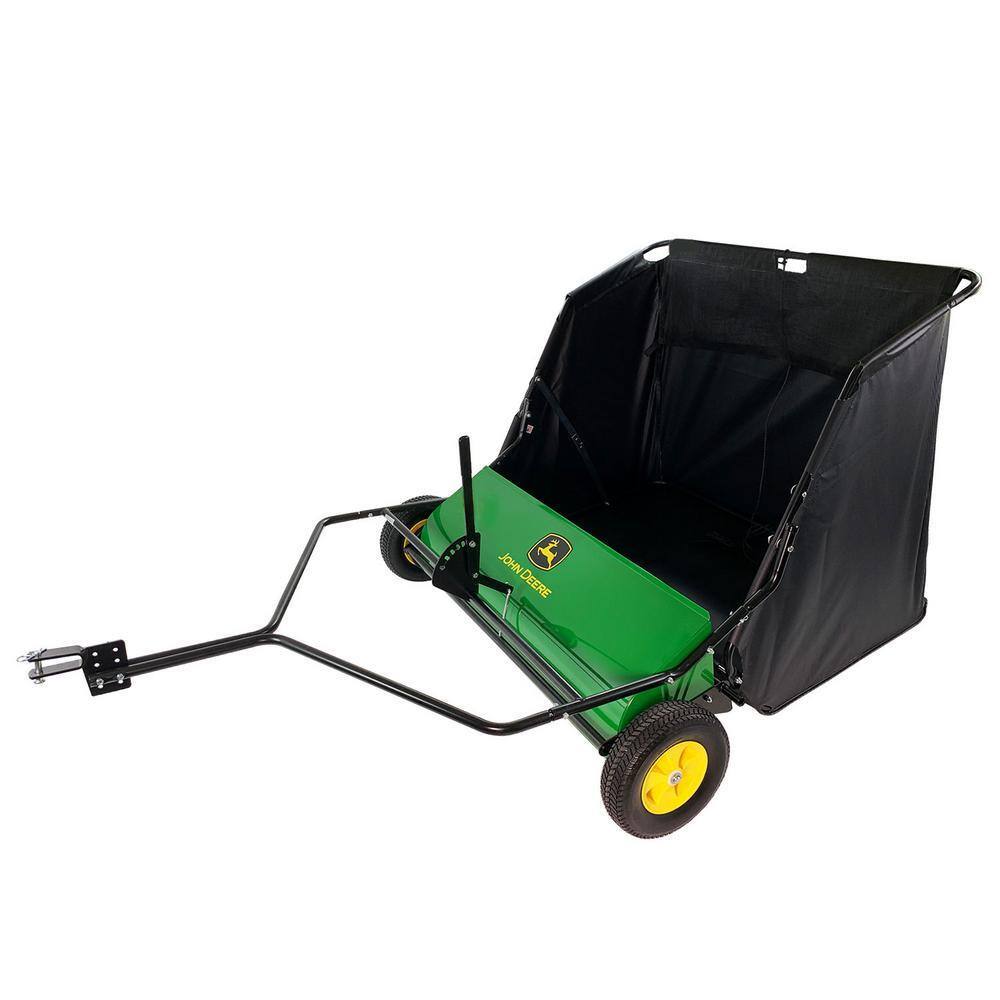ZenVora 42-Inch Tow-Behind Lawn Sweeper with 24 Cu. Ft. Hopper, 6 Brush System for Lawn Tractors & Mowers