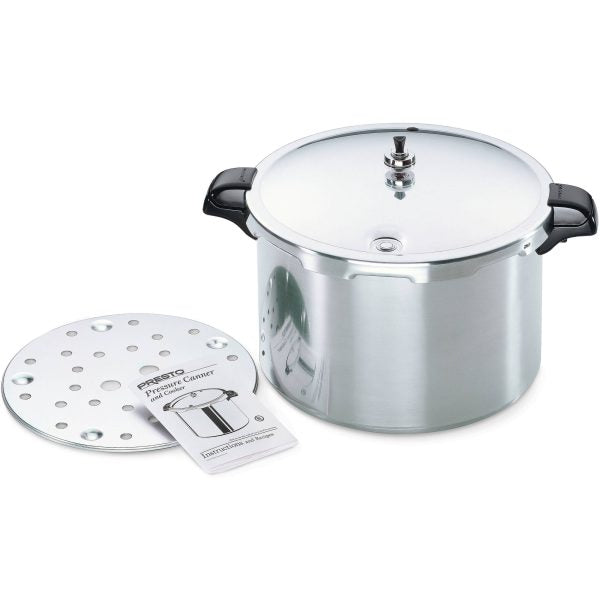 ZenVora 16 Quart Pressure Canner & Cooker - Aluminum Home Canning Pot with Pressure Regulator and Rack