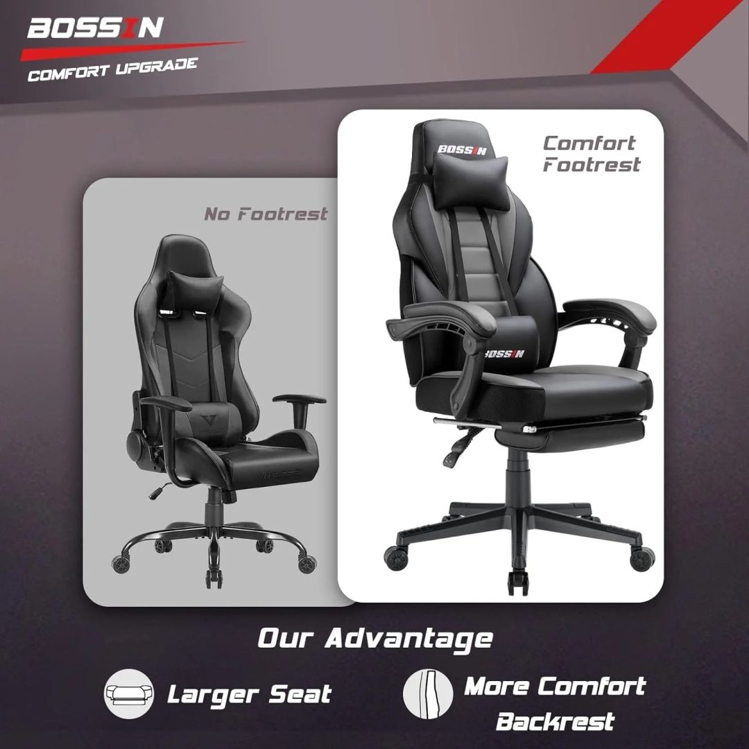 ZenVora Racing Style Gaming Chair, 300 lbs Big and Tall High Back Computer Chair