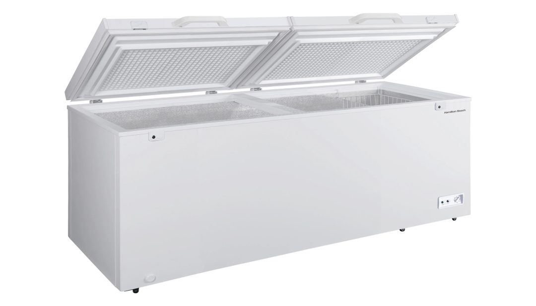 ZenVora 21.0 Cu. Ft. Chest Freezer with Double Doors - White with External Temperature Control