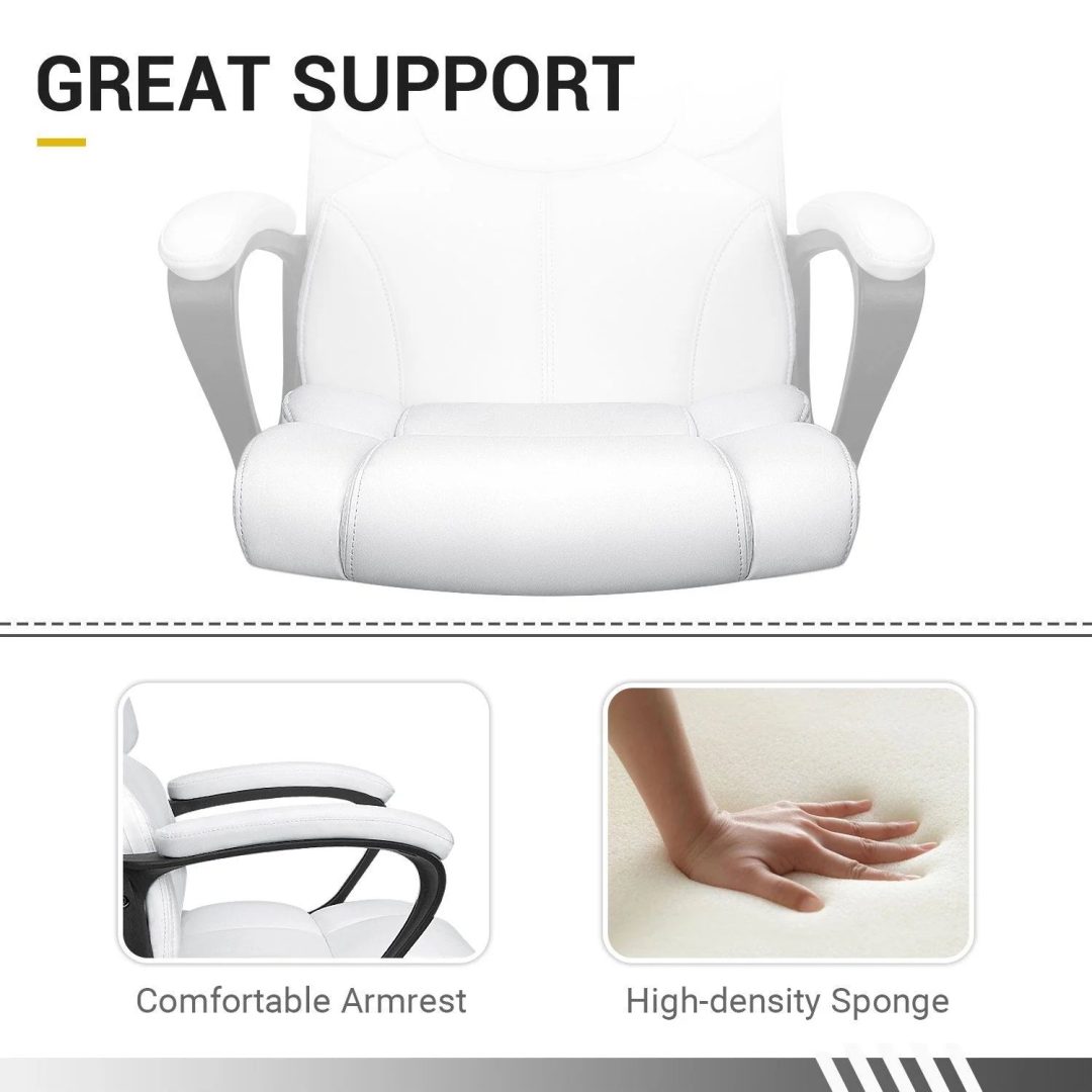 ZenVora Mid Back Office Chair, Ergonomic Swivel Computer Task Chair for Home Office, Work and Study