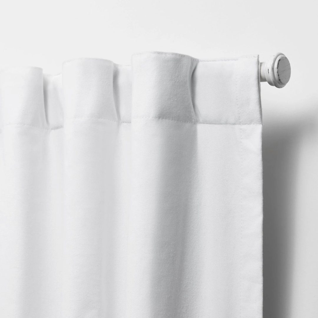 ZenVora Blackout Single Curtain Panel, Back Tab and Rod Pocket Window Curtain