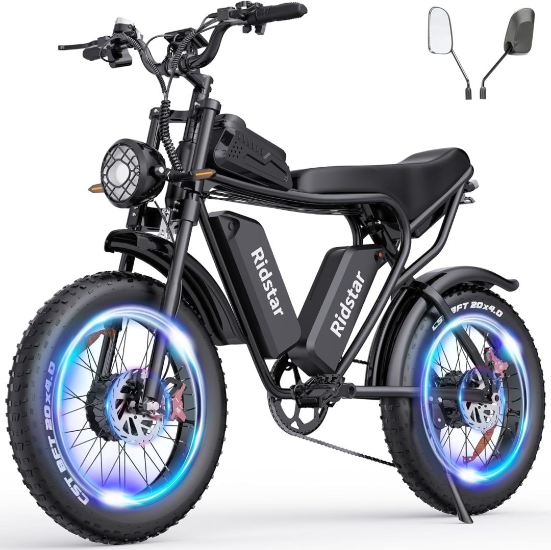 ZenVora 2000W 52V All-Terrain Fat Tire Electric Bike for Adults, 30-180 Mile Range