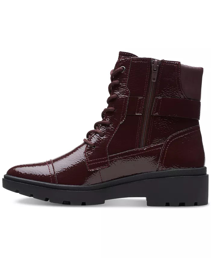 ZenVora Women's Lace-Up Buckle Ankle Boots, Stylish Casual Boots with Decorative Details for Everyday Wear