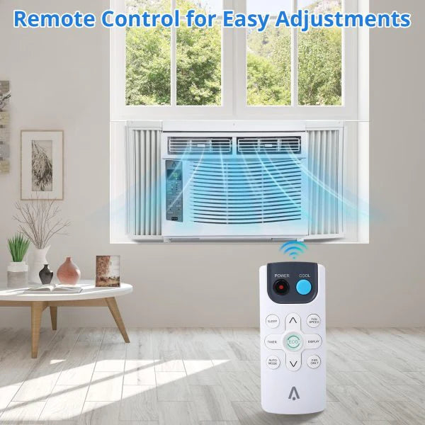 ZenVora 6,000 BTU 115V Window Air Conditioner with Reusable Filter, for Rooms Up to 250 Sq. Ft.