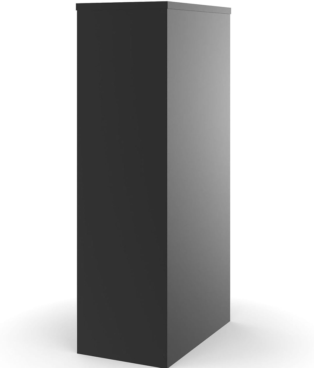 ZenVora 4-Drawer Lockable File Cabinet, Black, 25-Inch D x 15-Inch W