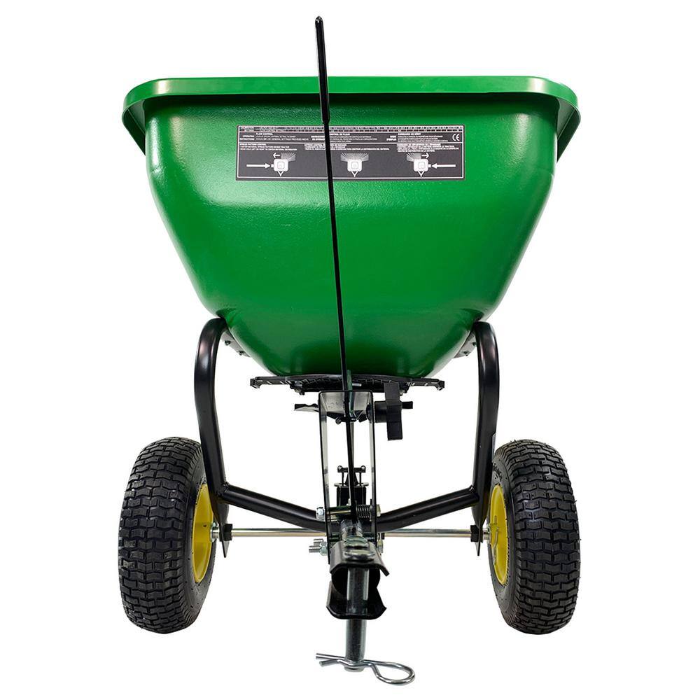 ZenVora 175 lb Tow-Behind Broadcast Spreader with Poly Hopper, Adjustable Flow Control for Lawn Tractors