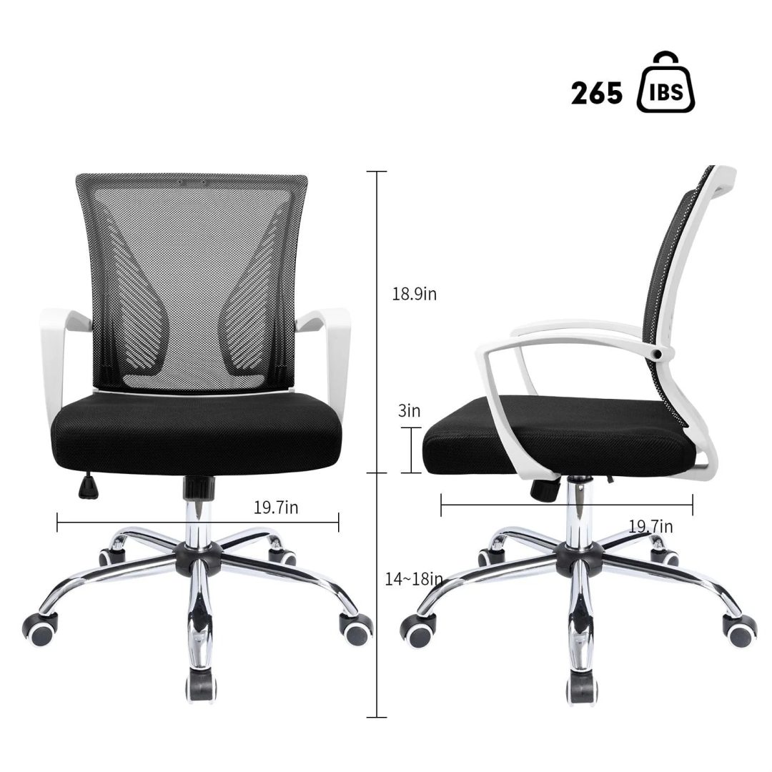 ZenVora Ergonomic Mesh Office Chair with Lumbar Support, Breathable Computer Desk Chair