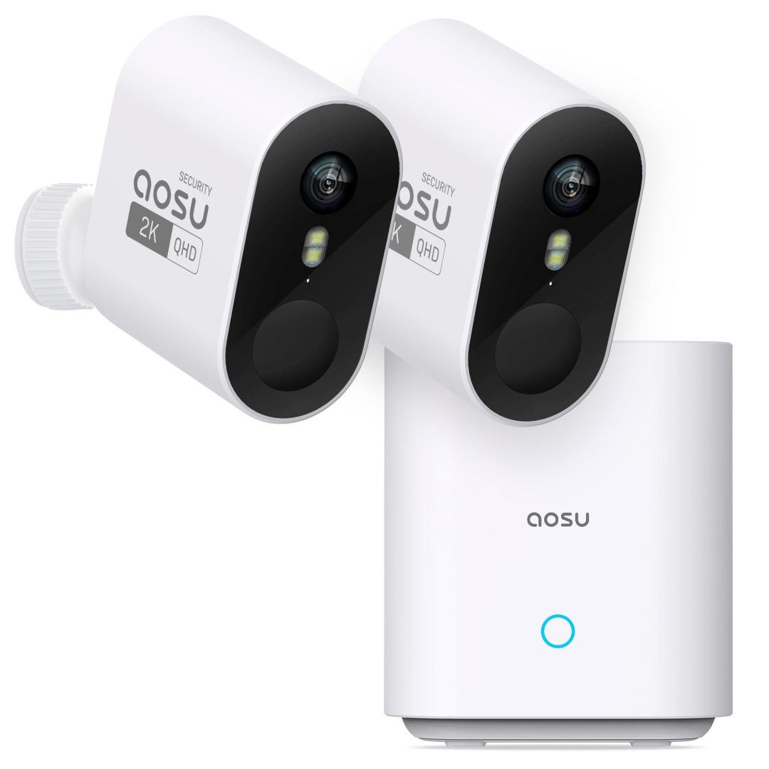 ZenVora Wireless Outdoor Security Camera System – 2K HD, 166° Wide Angle, 100% Wire-Free, No Monthly Fees