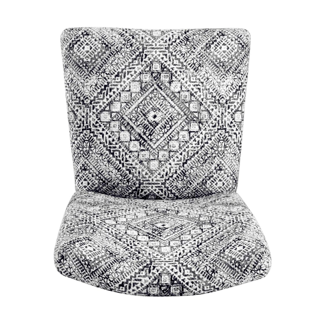 ZenVora Set of 2 Upholstered Medallion Dining Chairs, Comfortable Parsons Style Chairs for Kitchen and Dining Room