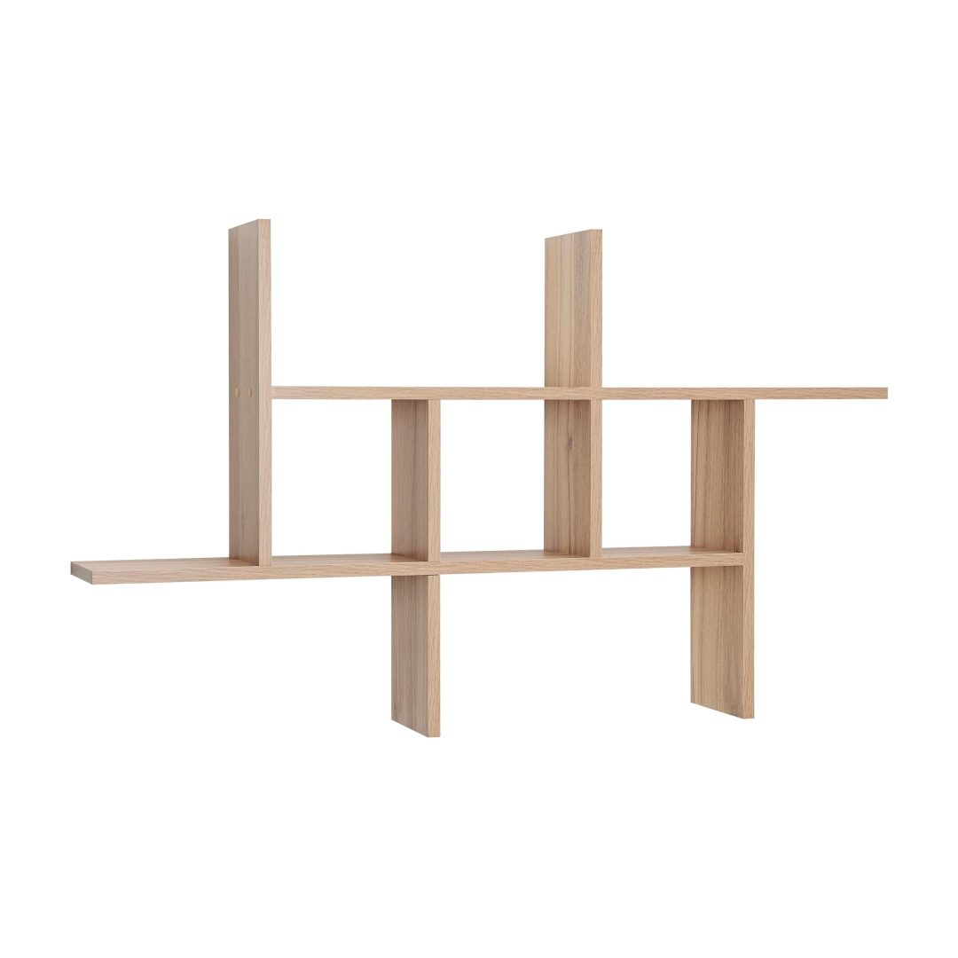 ZenVora Cantilever Floating Wall Shelf, Modern Decorative Display Shelf for Living Room, Bedroom and Home Storage