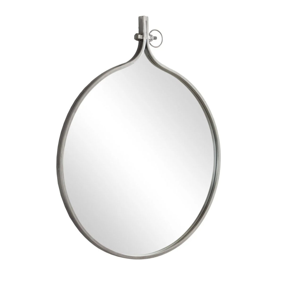 Modern Round Wall Mirror, Decorative Circular Accent Mirror for Living Room, Bedroom and Entryway