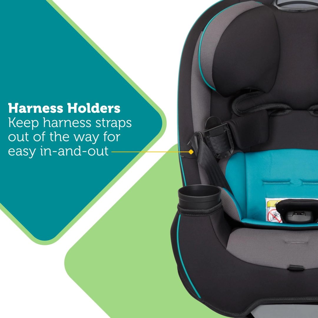 ZenVora 3-in-1 Slim Convertible Car Seat, All-in-One Infant Toddler Booster Seat, Rear & Forward Facing Child Safety Seat, Blue